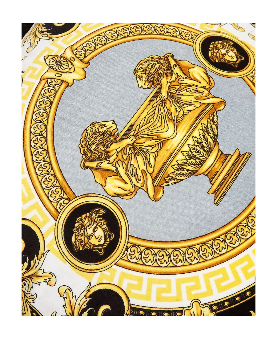 Versace Baroque Printed Fringed Cushion