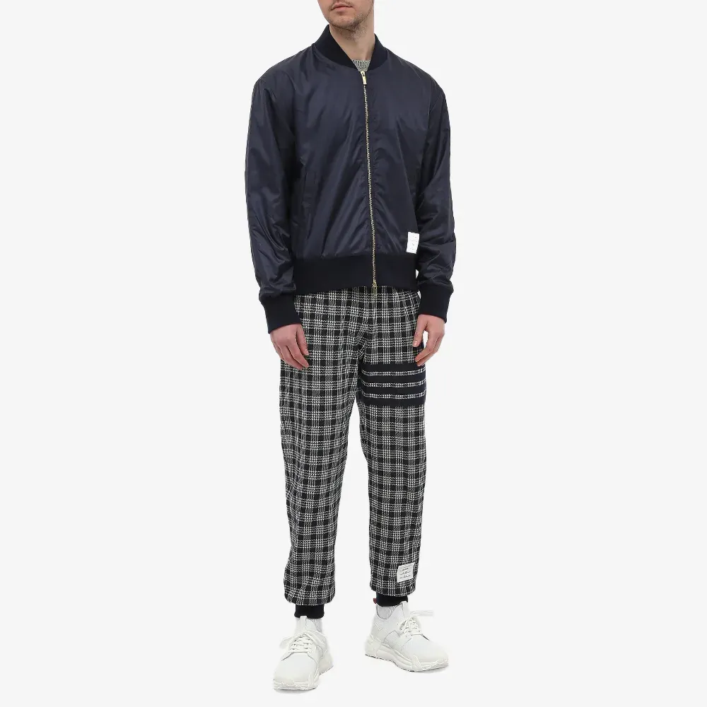 Thom Browne Check-Pattern Drawstring Track Pants