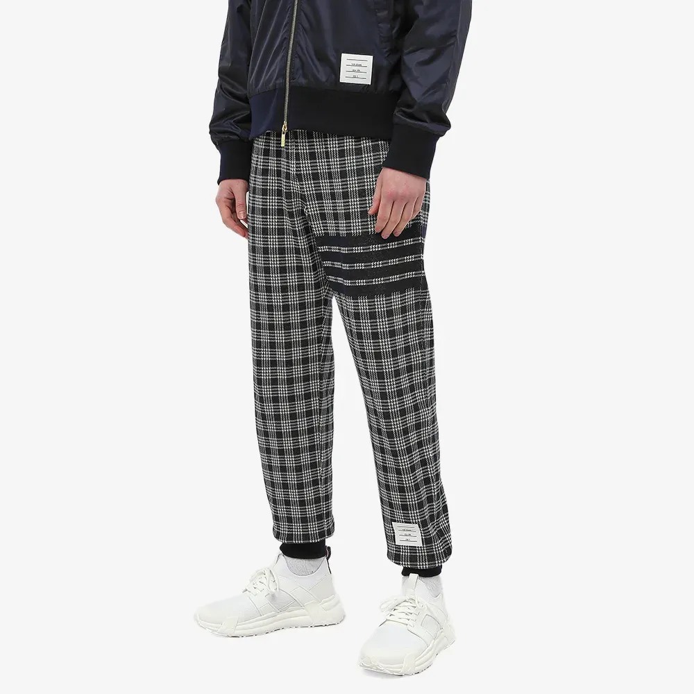 Thom Browne Check-Pattern Drawstring Track Pants
