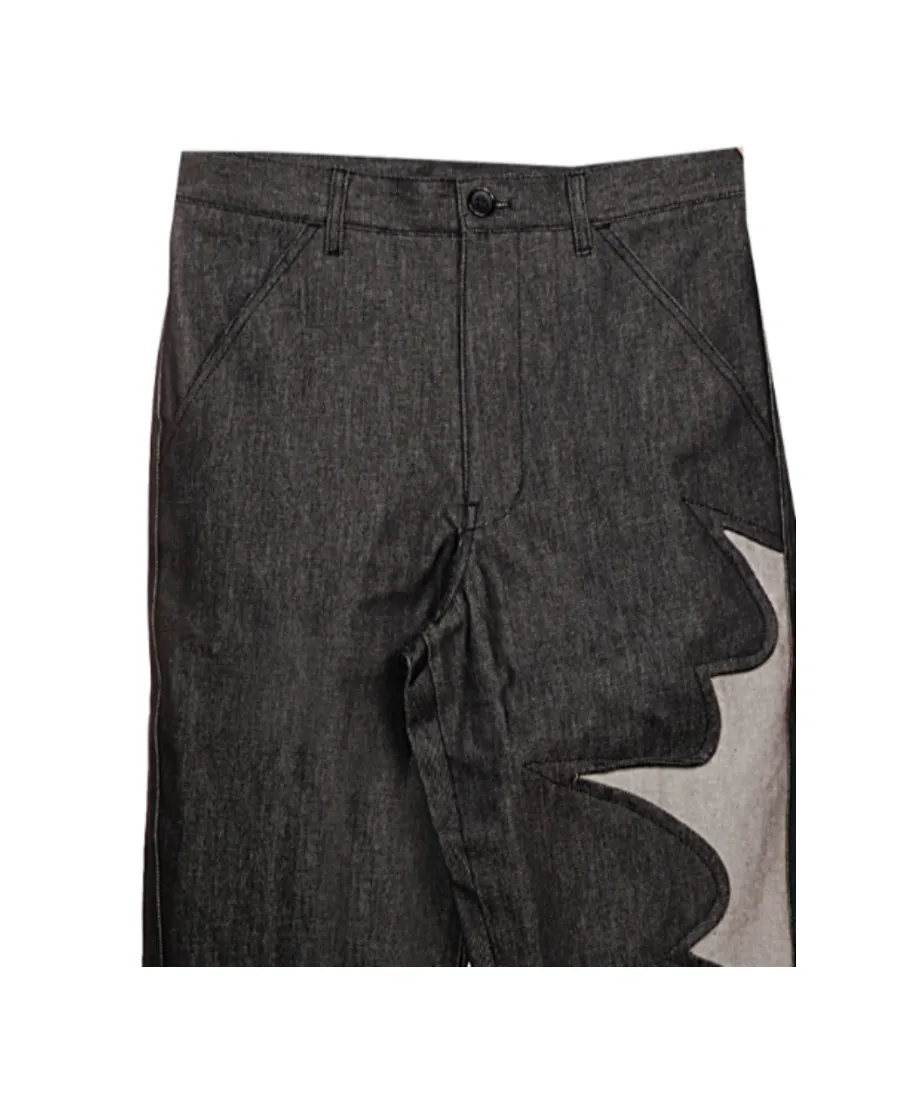 Panelled-Detail Jeans