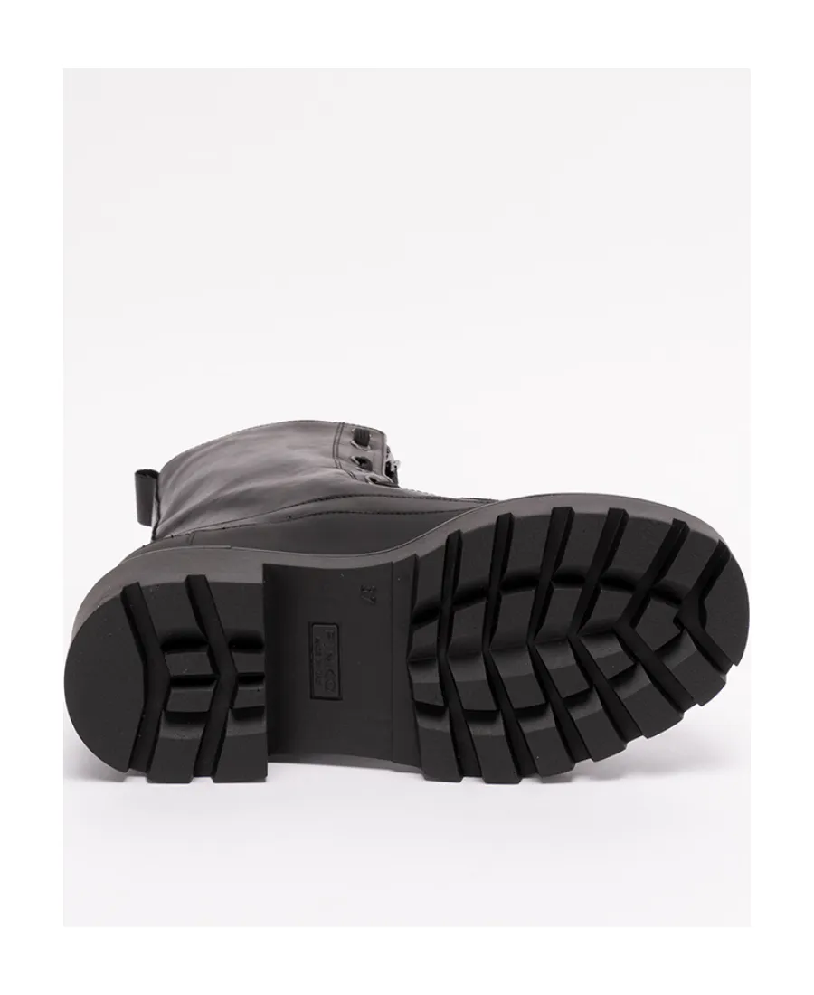 Leather 60Mm Combat Boots