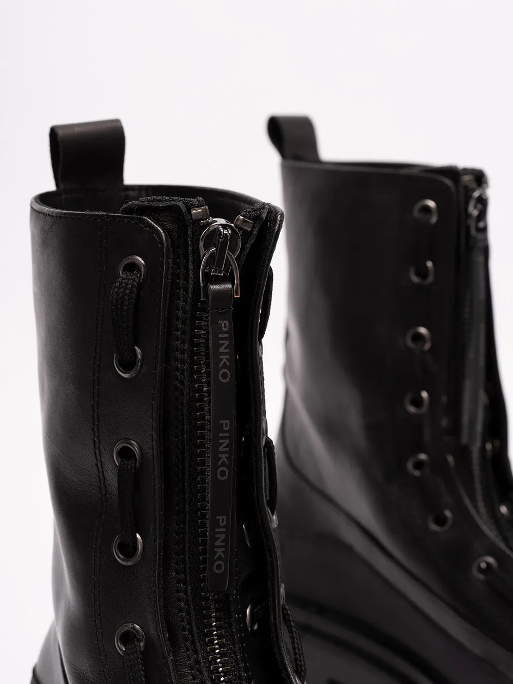 Leather 60Mm Combat Boots
