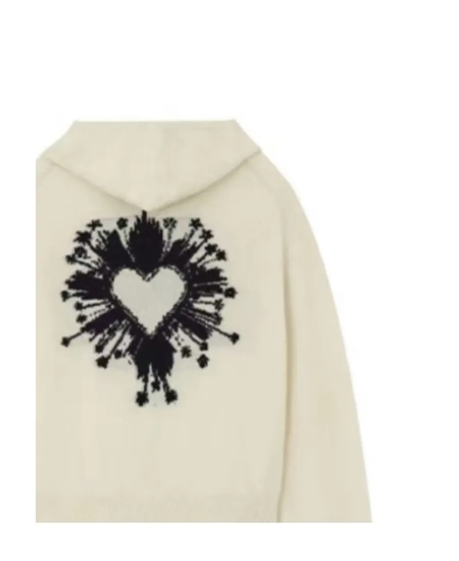 Graphic-Print Detail Hoodie