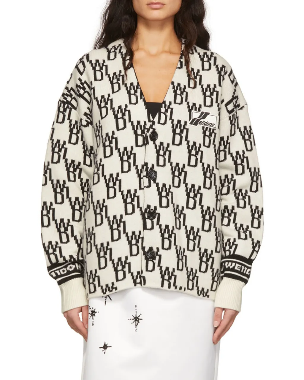 Oversized Monogram Cardigan