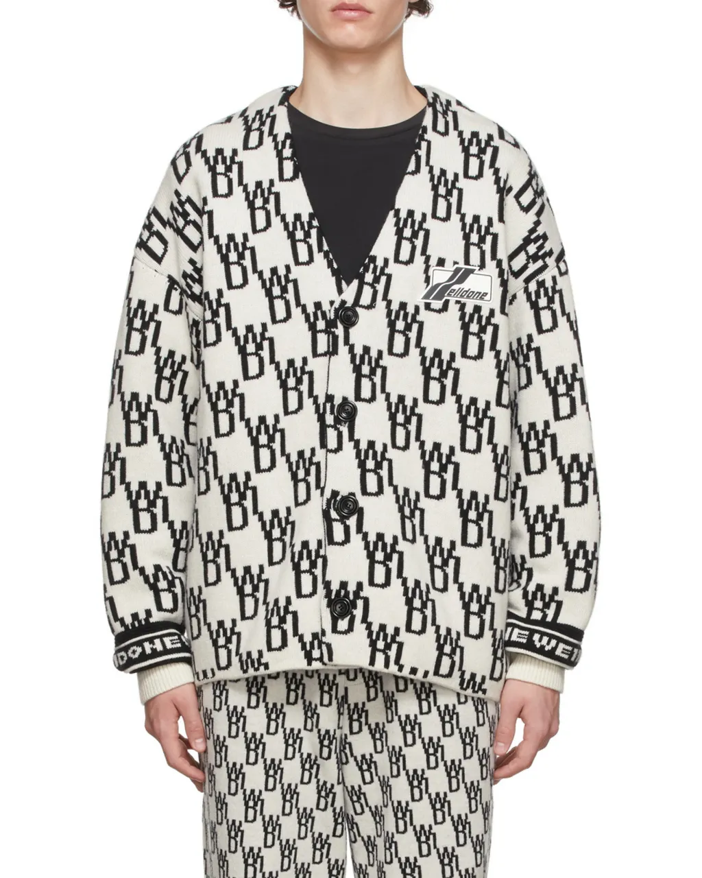 Oversized Monogram Cardigan