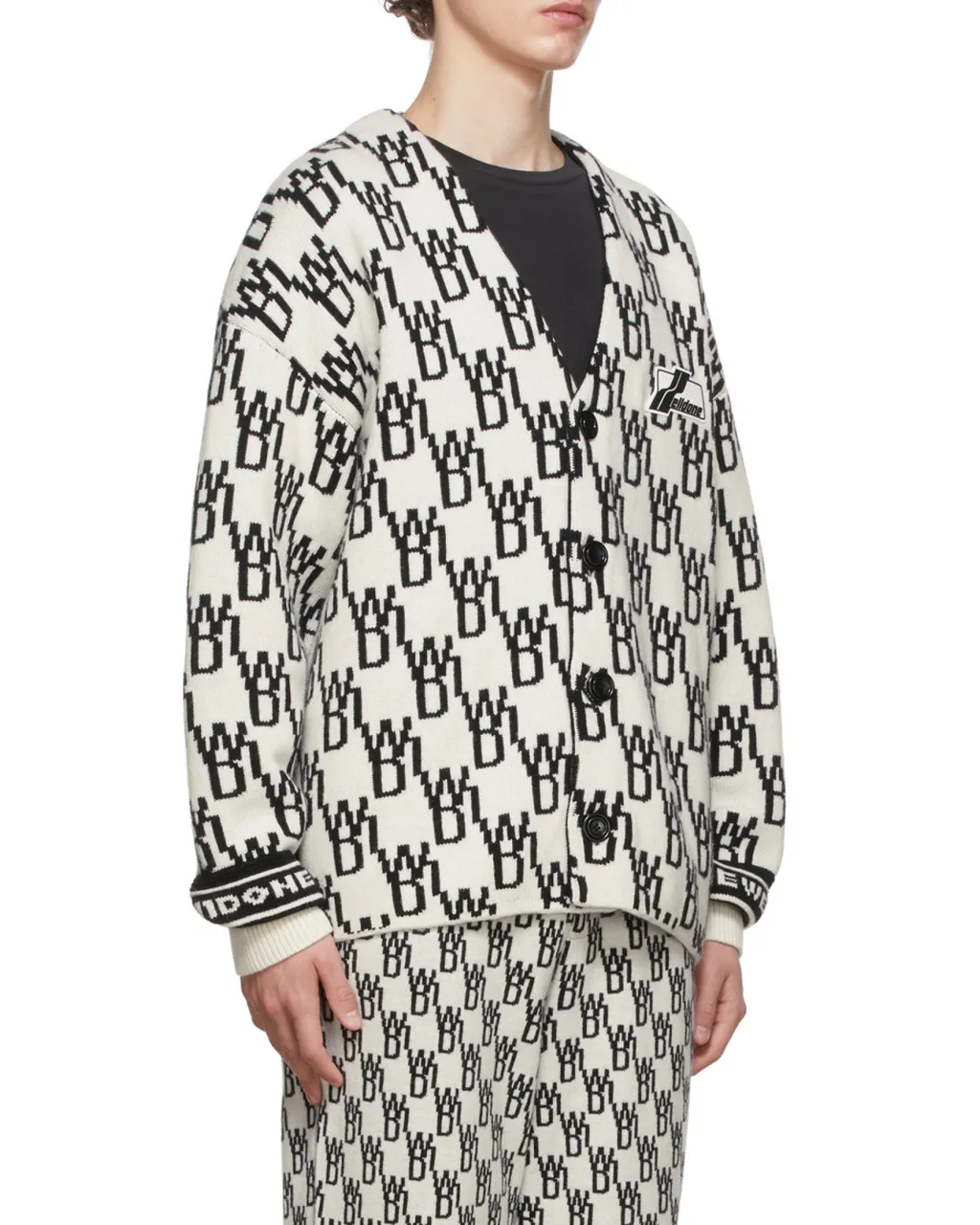 Oversized Monogram Cardigan