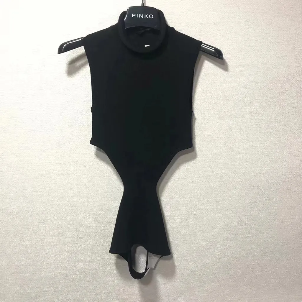 Ribbed-Knit Cut-Out Top