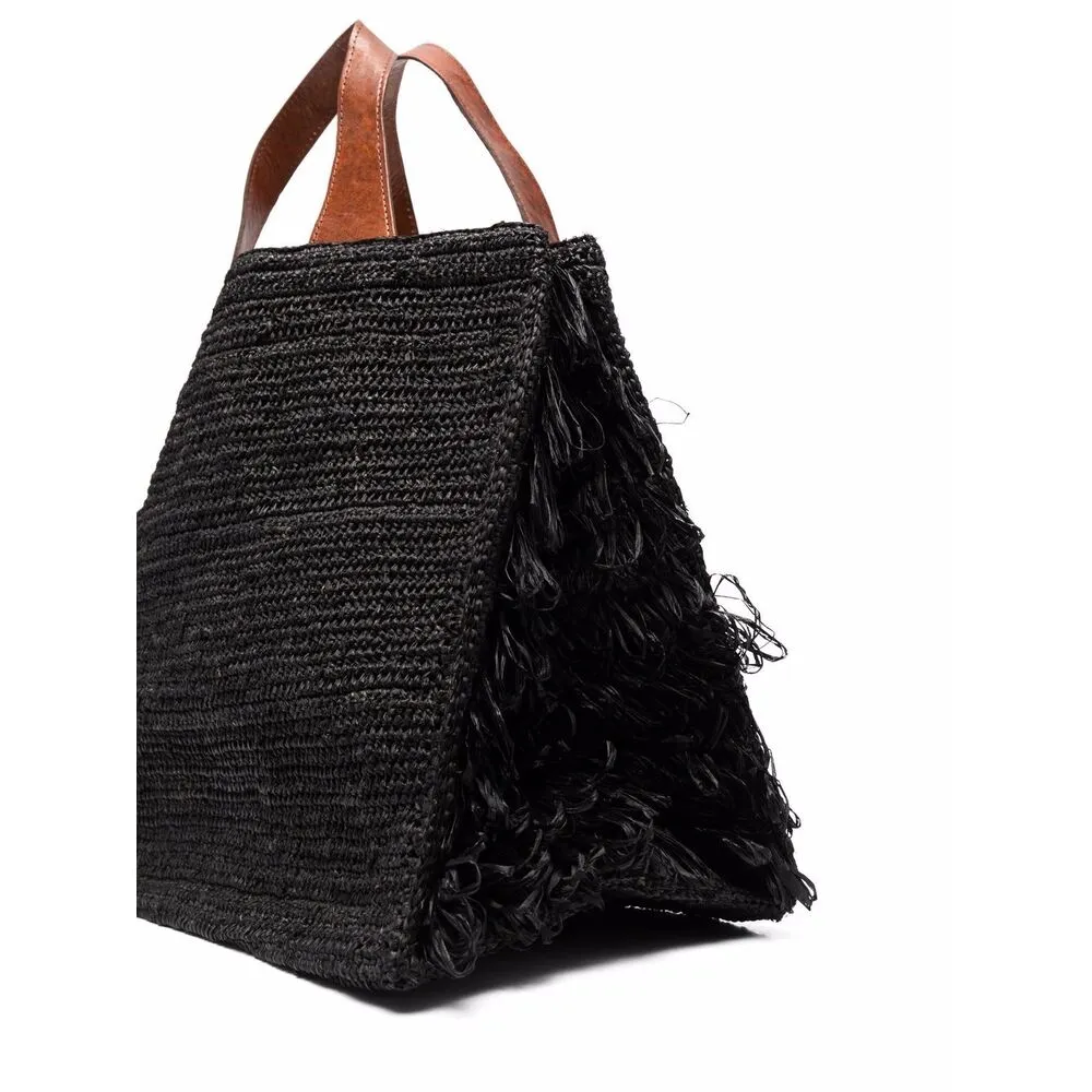 Ibeliv Onja Woven Fringed Tote Bag