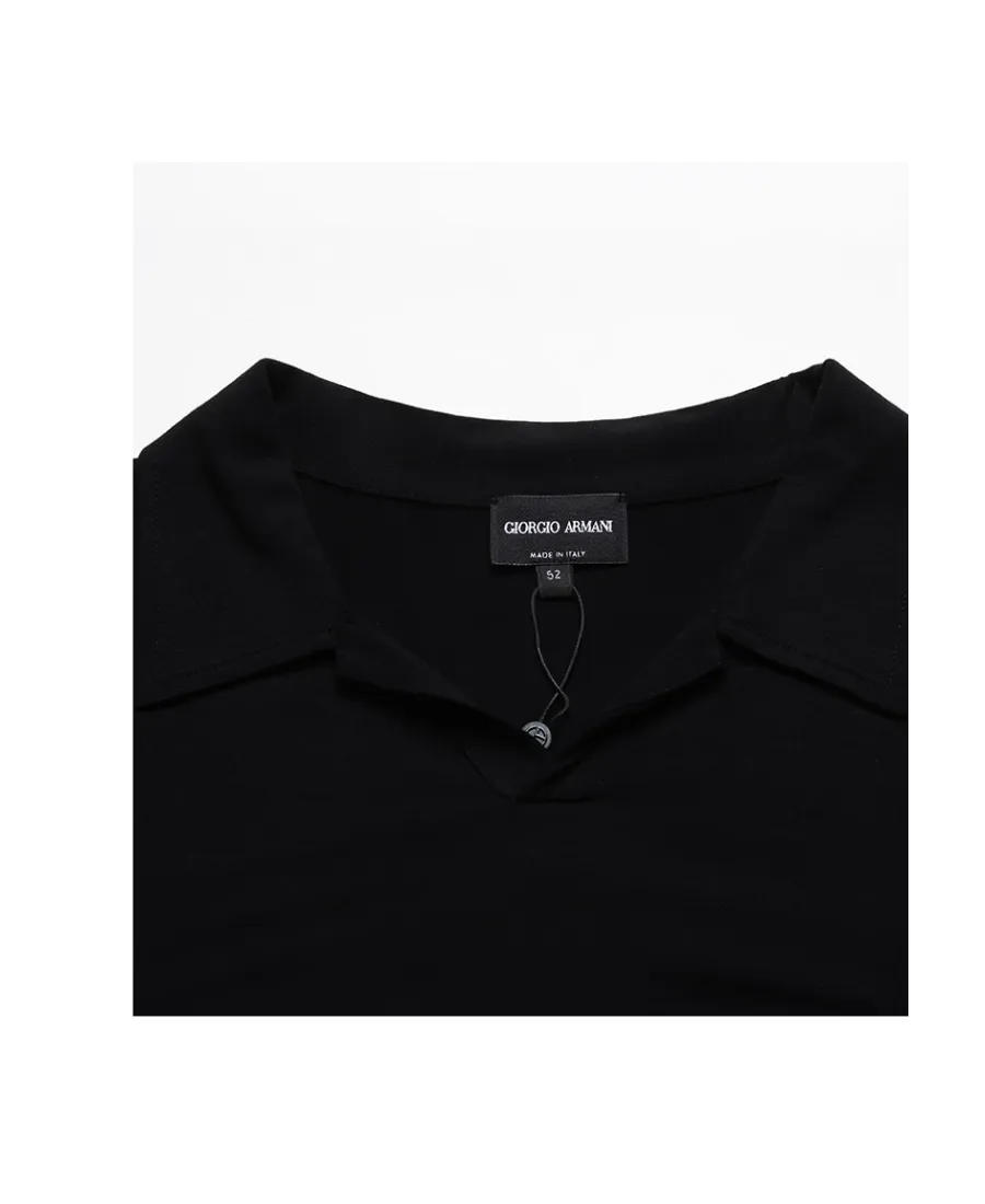 Giorgio Armani Stretch Short-Sleeved Jersey Polo Shirt