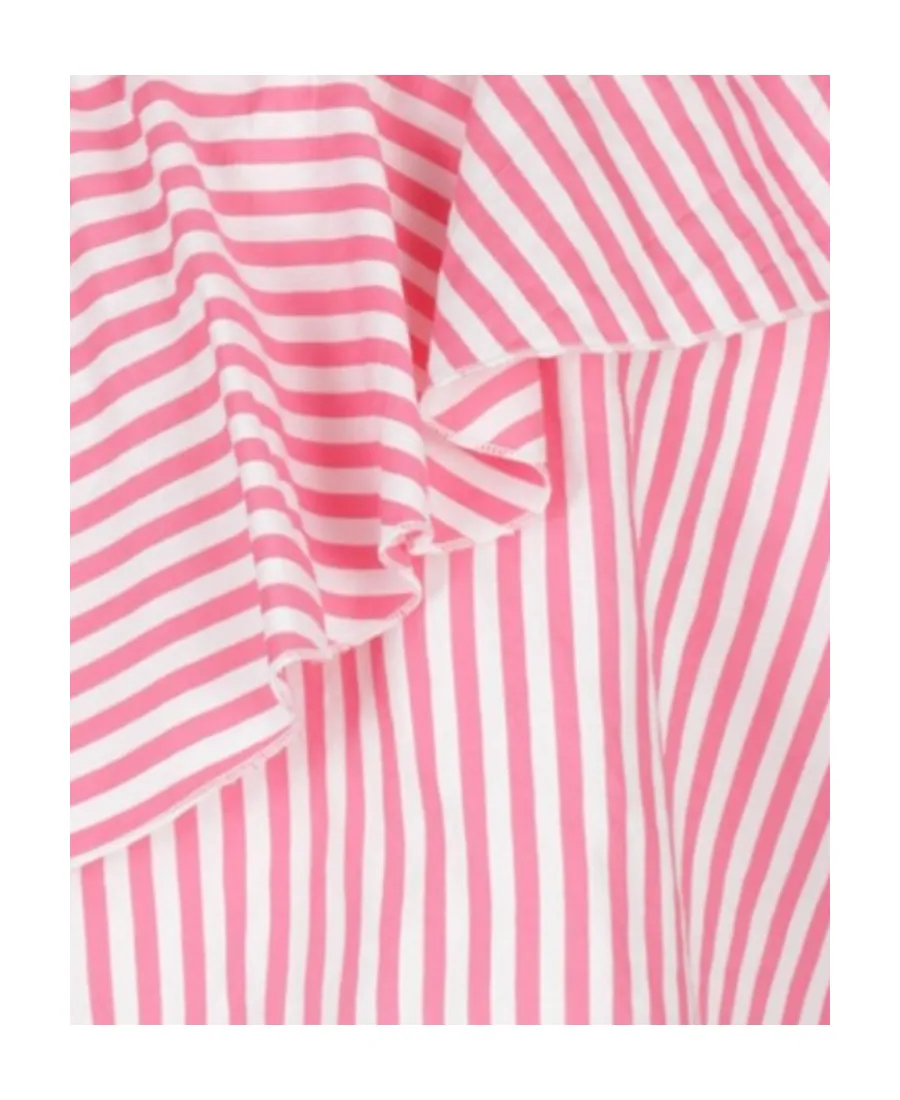 Monnalisa Striped One-Shoulder Top