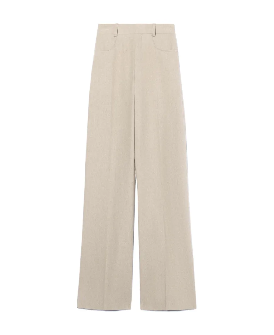 Jacquemus Le Pantalon Sauge High-Waist Flare Pants