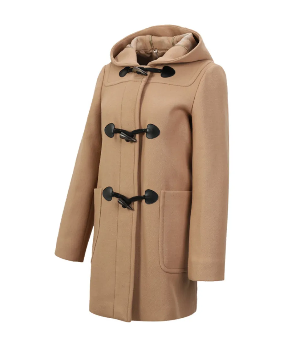 Long-Sleeved Hooded Coat