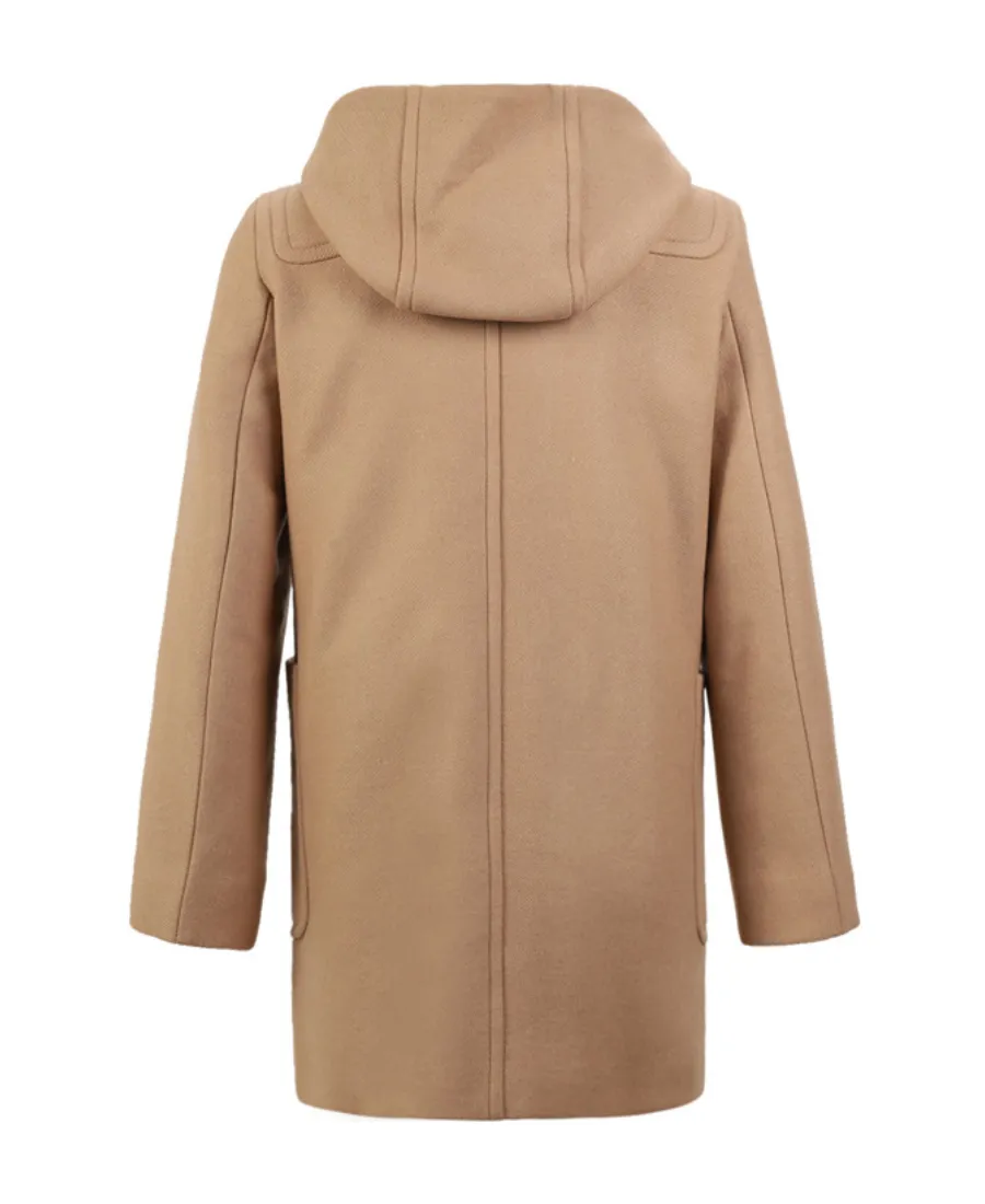 Long-Sleeved Hooded Coat