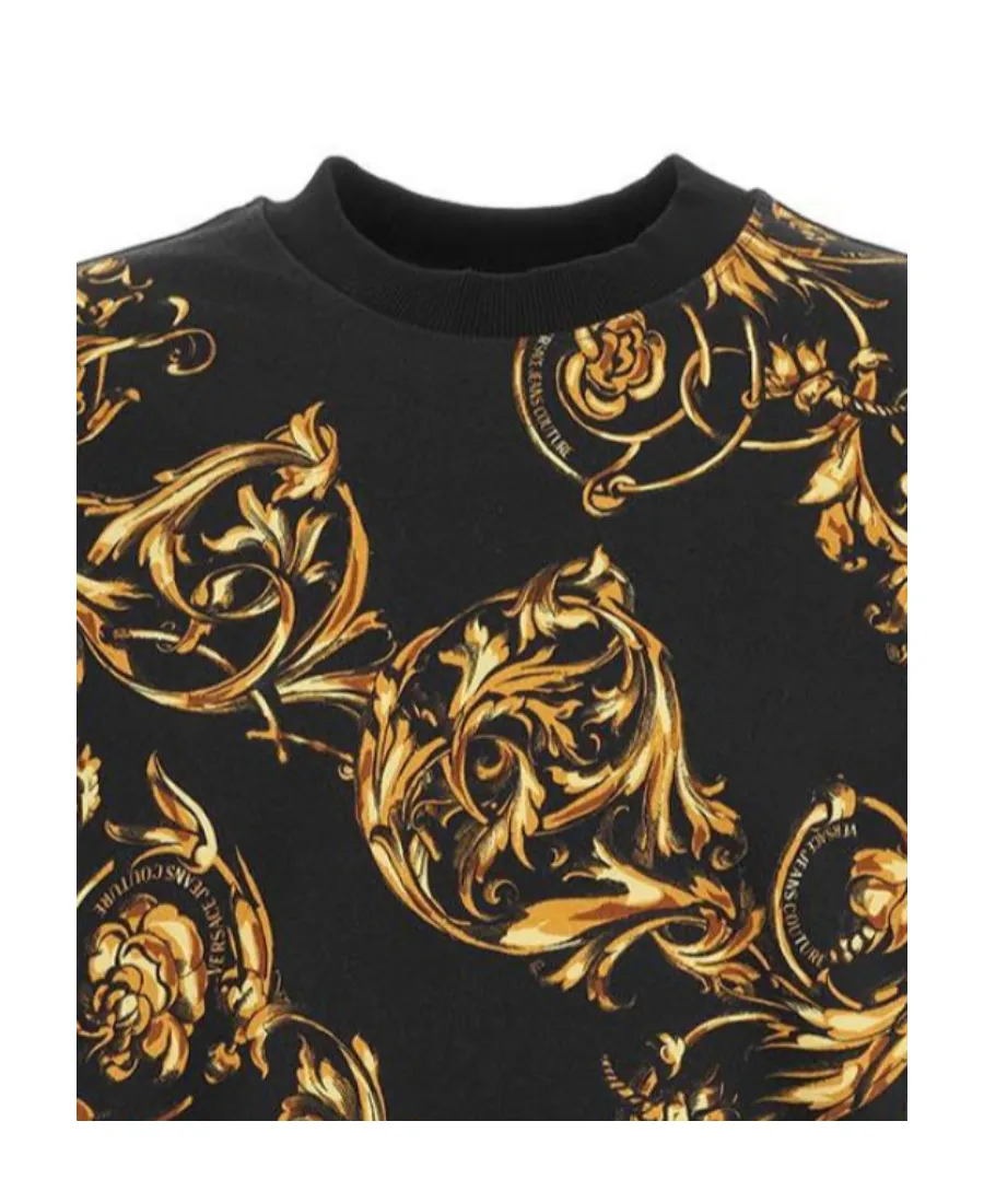 Baroque-Print Long-Sleeve Sweatshirt