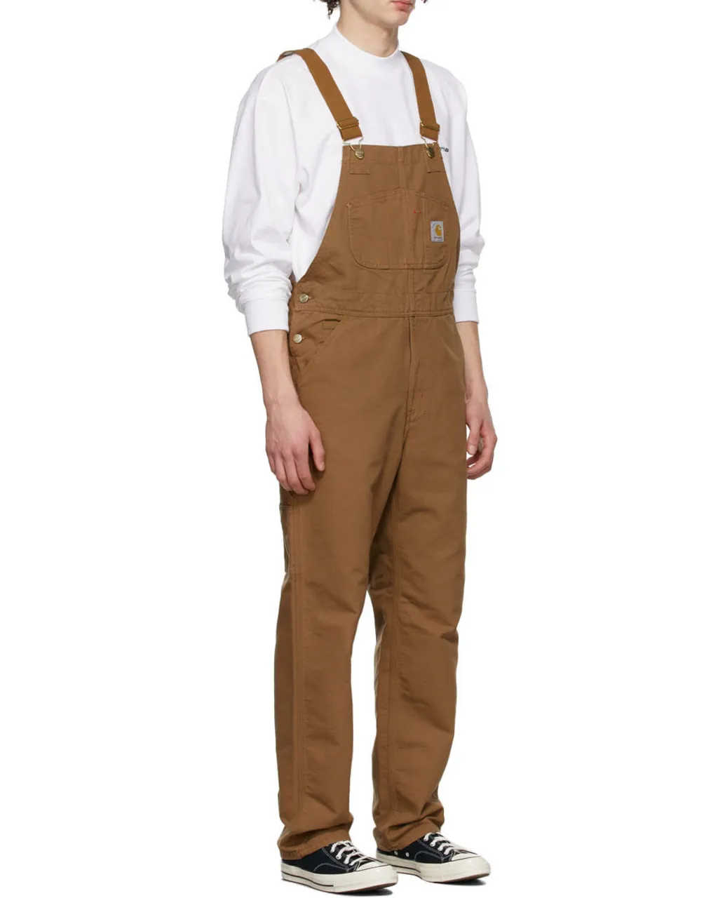 Logo-Patch Straight-Leg Dungarees