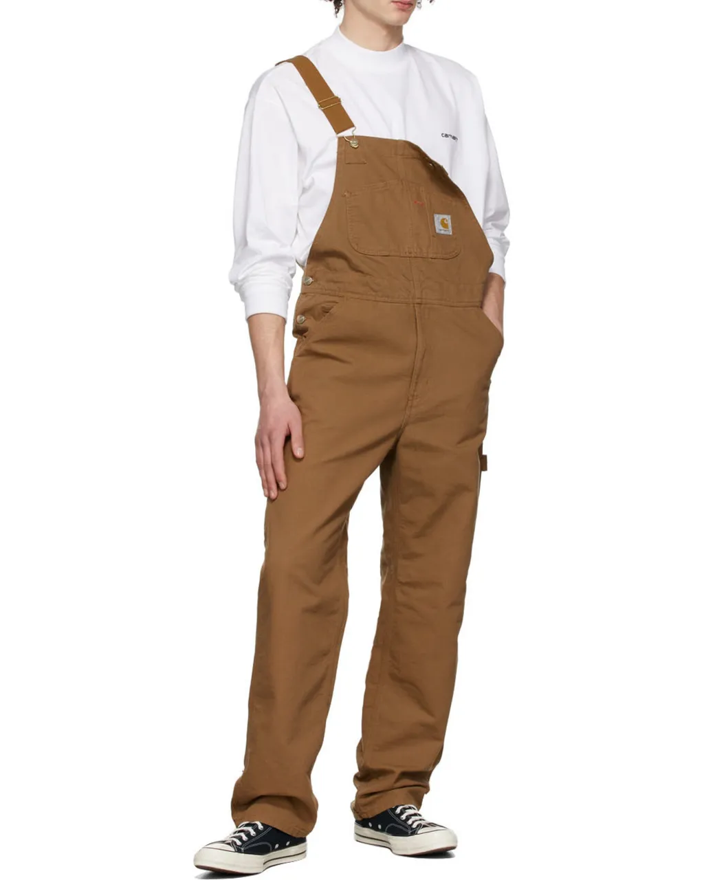 Logo-Patch Straight-Leg Dungarees