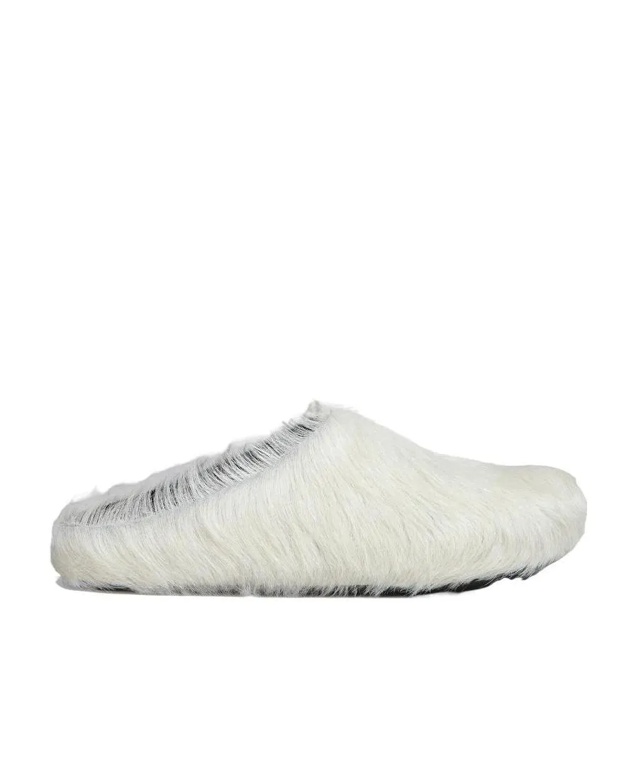 Marni Round Toe Slip-On Slippers