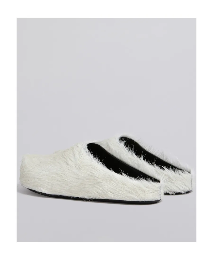 Marni Round Toe Slip-On Slippers