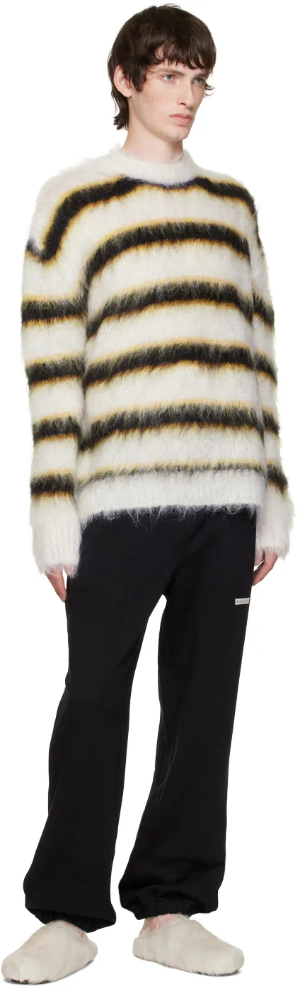 Marni Round Toe Slip-On Slippers