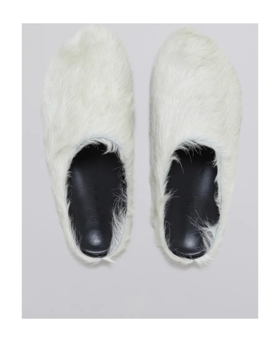 Marni Round Toe Slip-On Slippers