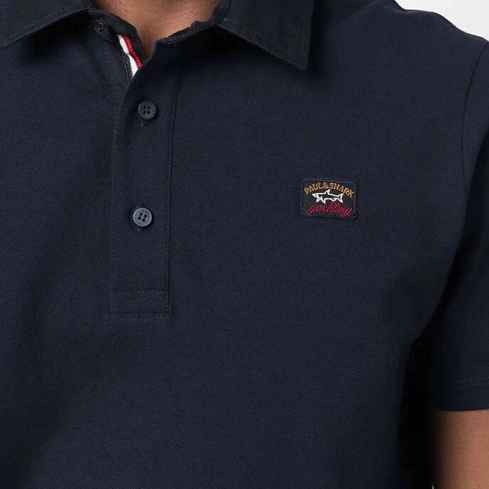Logo-Patch Short-Sleeve Polo Shirt