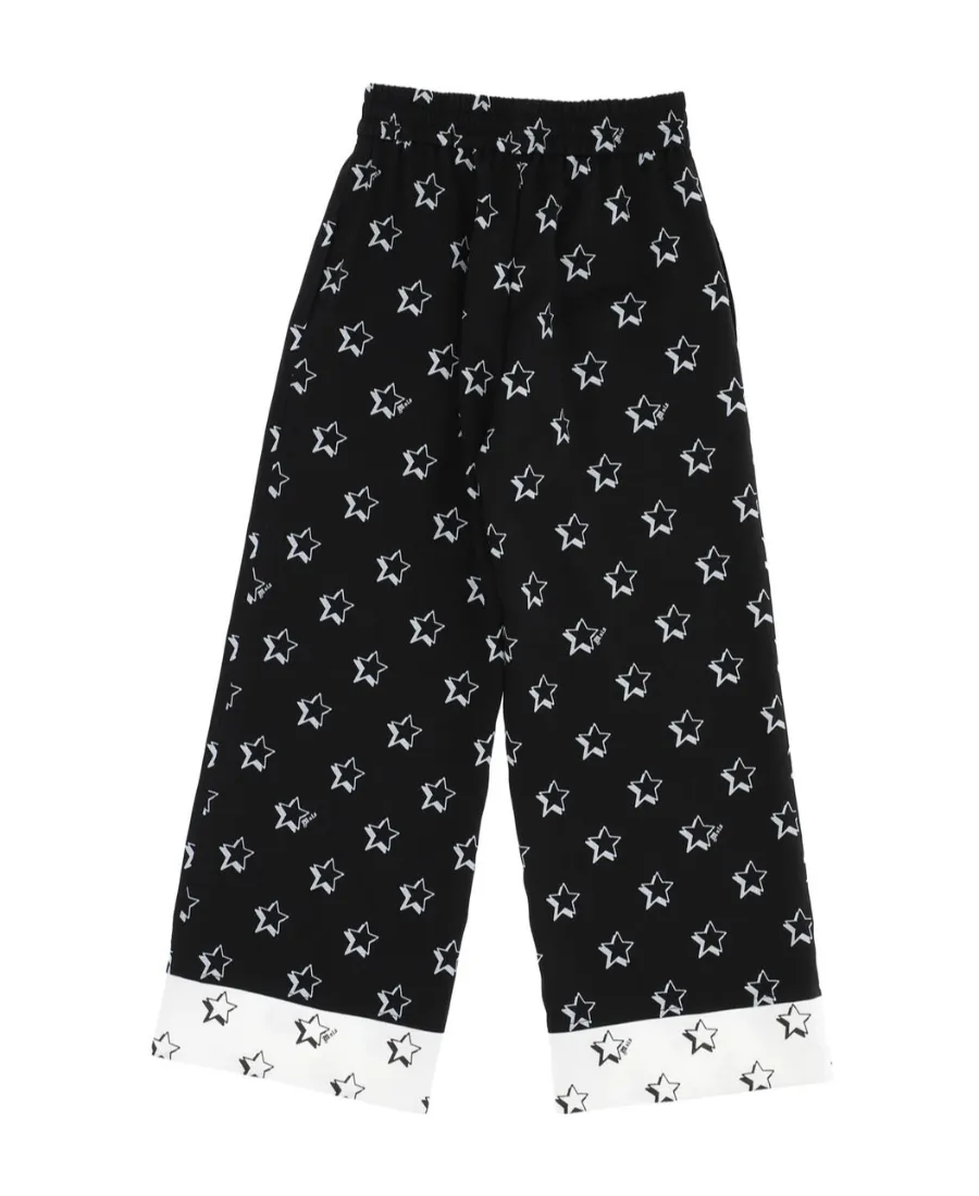 Star Printed Twill Trousers
