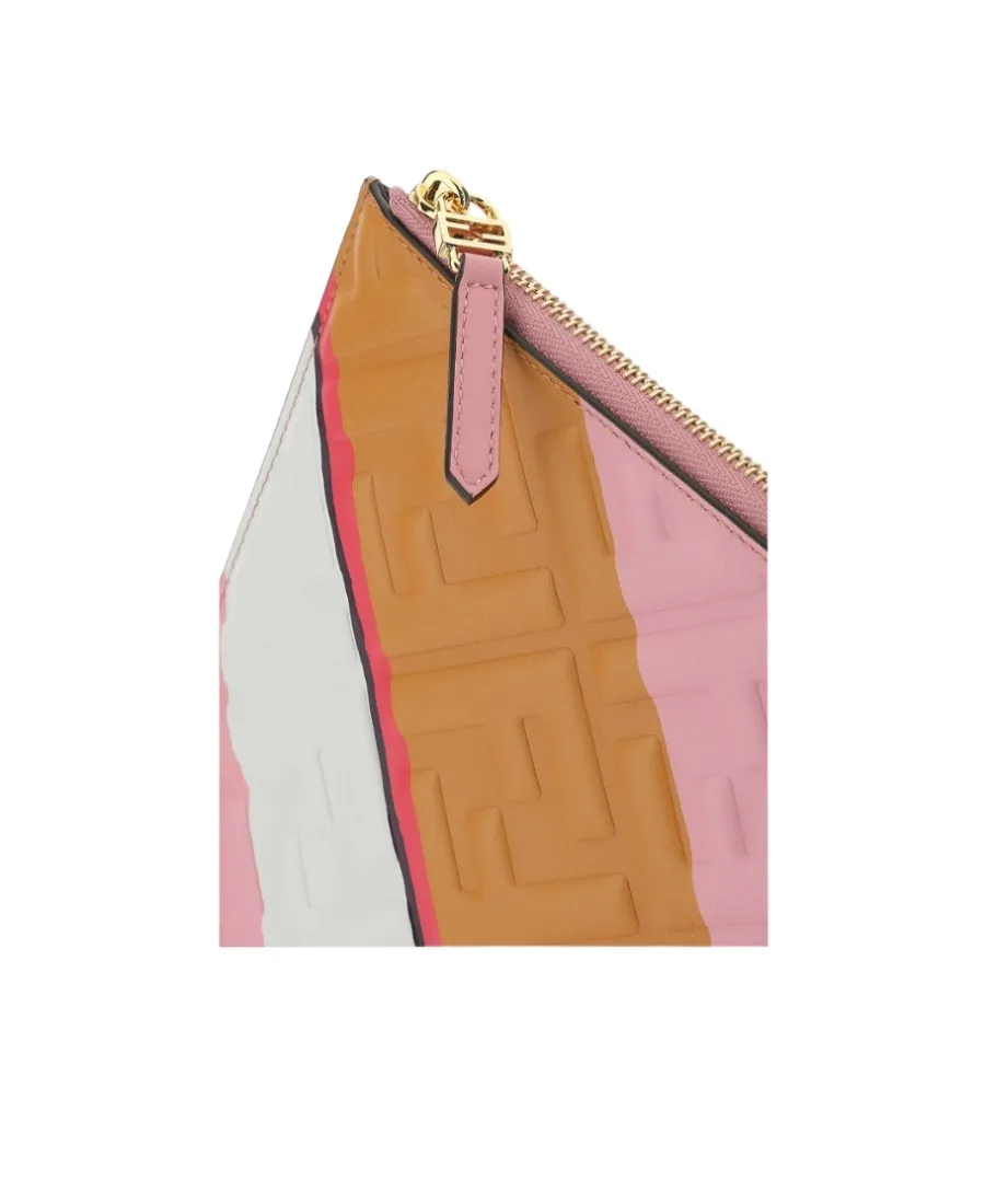 Fendi Allover Debossed Logo Print Wallet