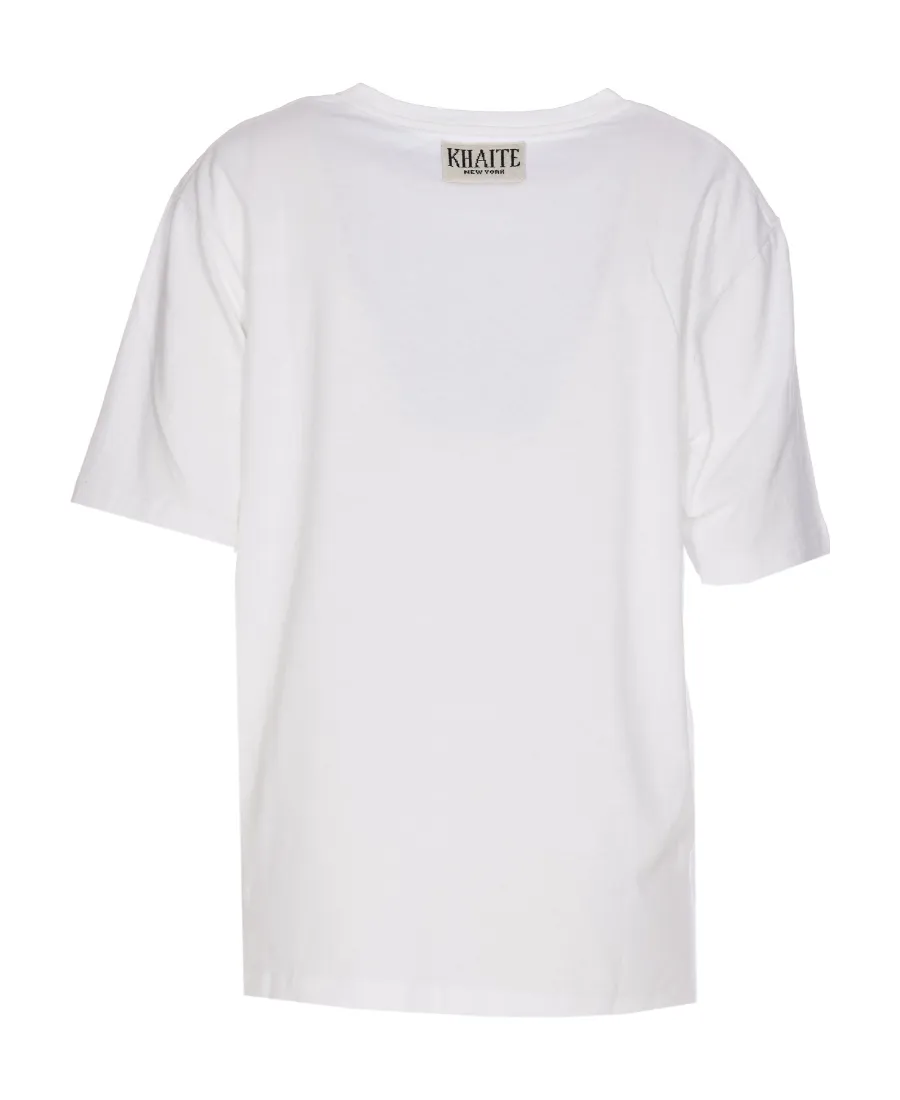 Khaite The Mae Logo Patch Crewneck T-Shirt
