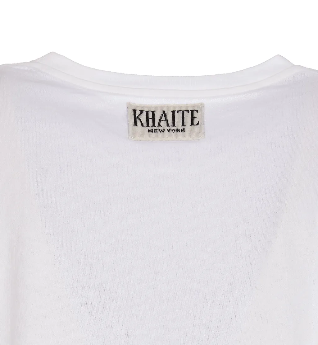 Khaite The Mae Logo Patch Crewneck T-Shirt