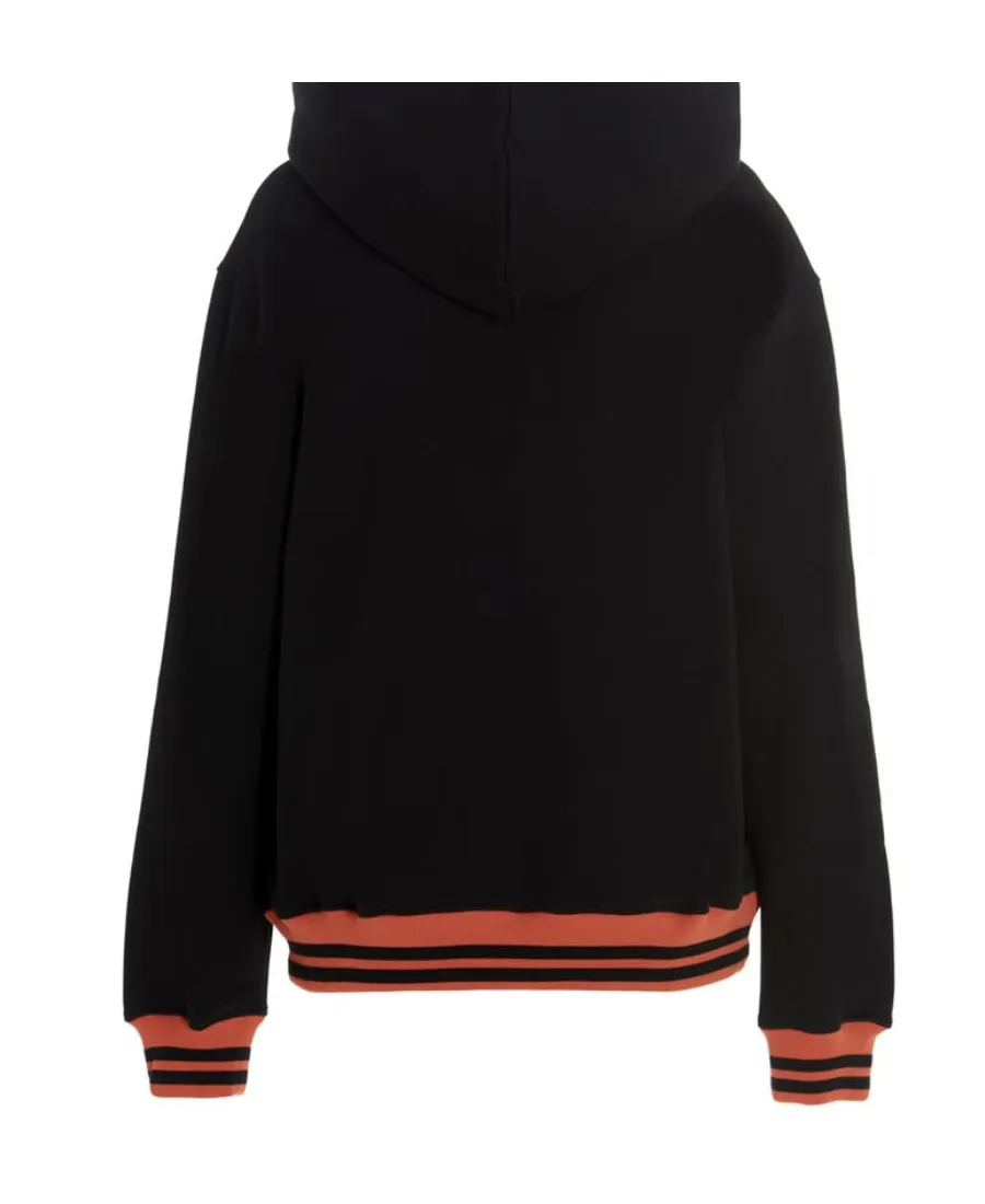 Patch-Detail Pullover Hoodie