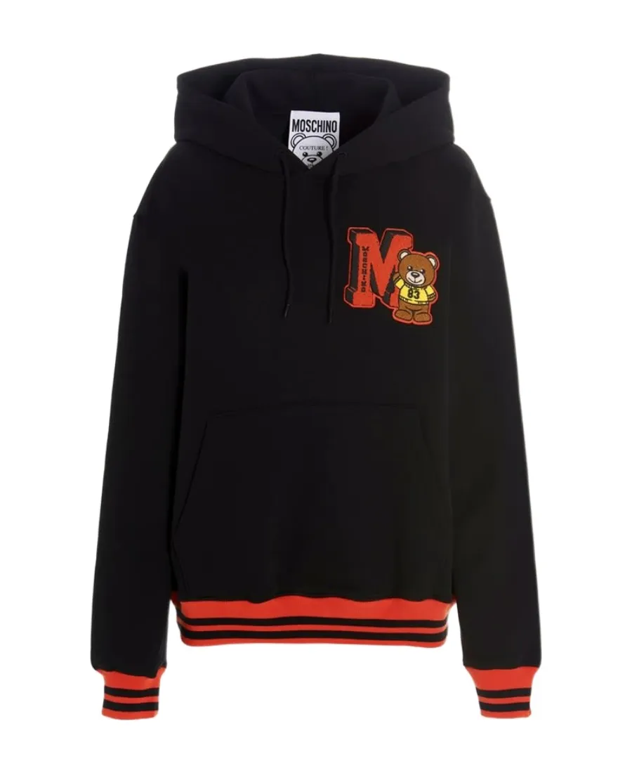 Patch-Detail Pullover Hoodie