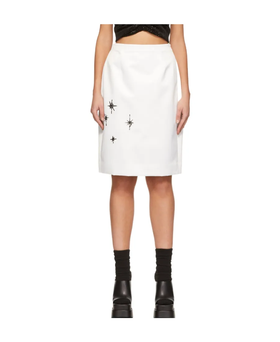 Emblem High Waist Skirt