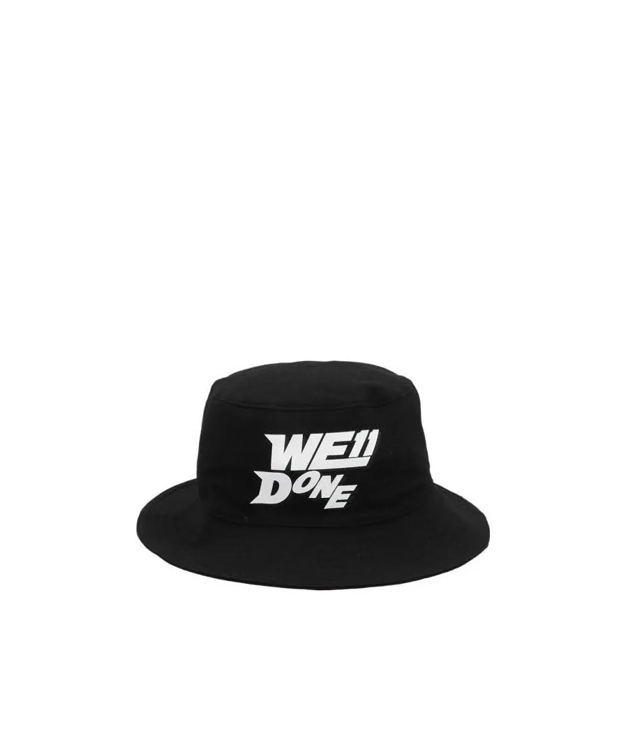 Logo-Print Detail Bucket Hat