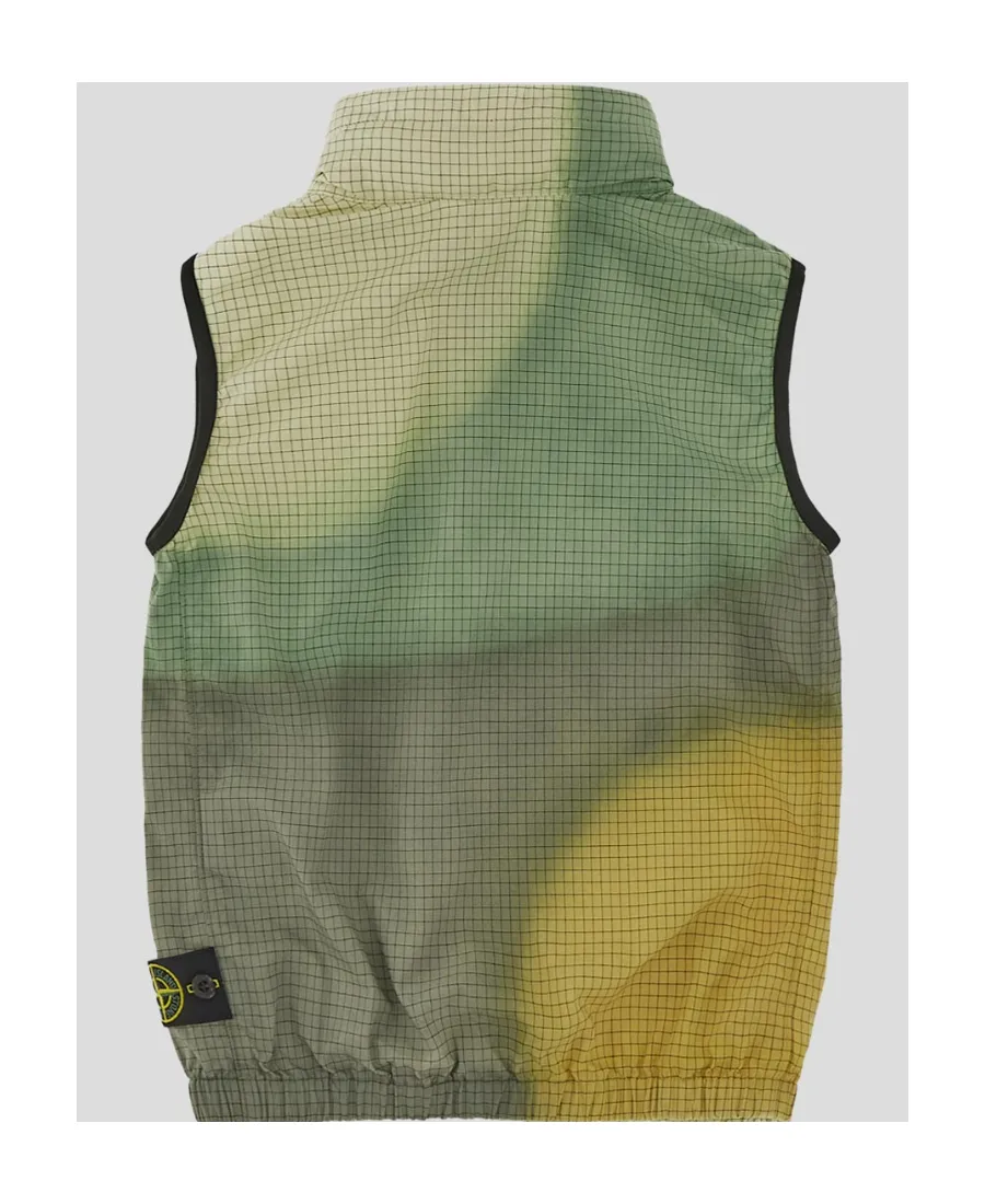 High-Necked Sleeveless Casual Jacket