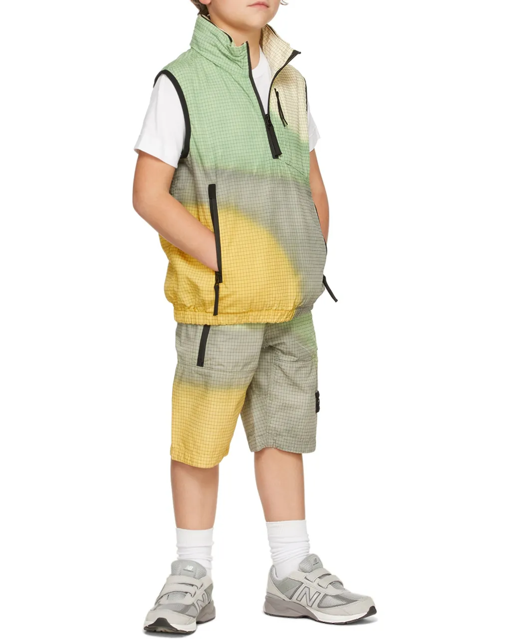High-Necked Sleeveless Casual Jacket