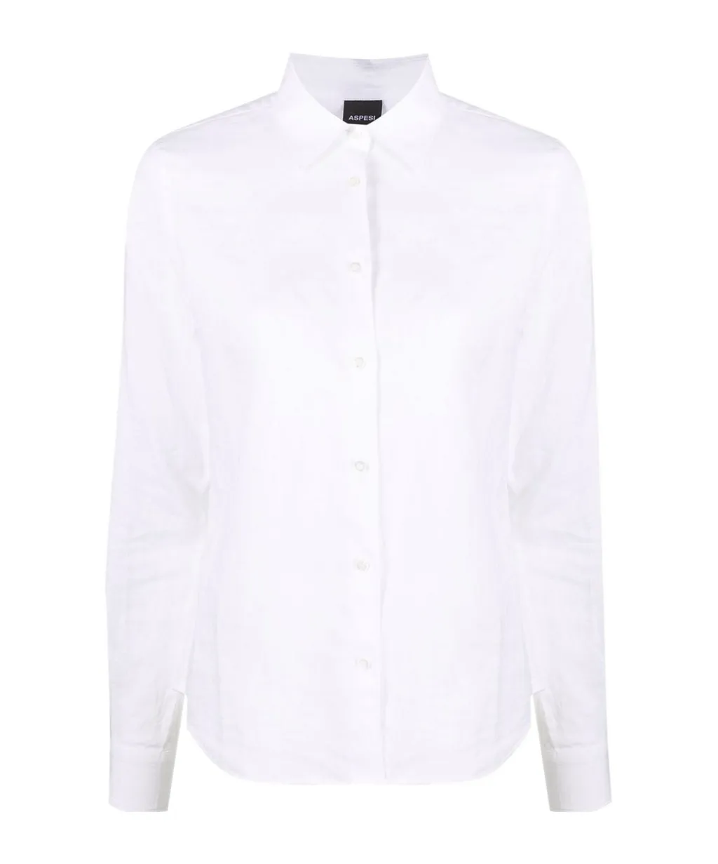 Aspesi Pointed-Collared Buttoned Shirt