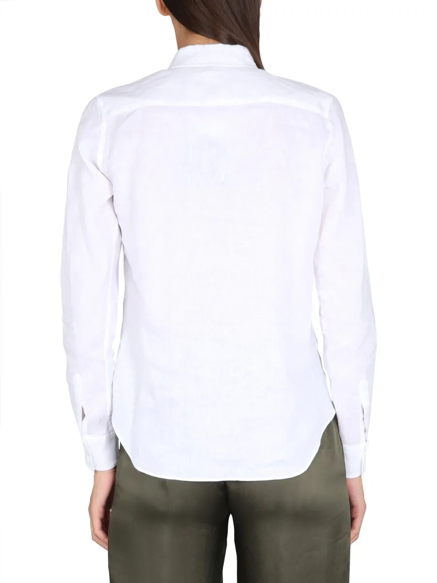 Aspesi Pointed-Collared Buttoned Shirt