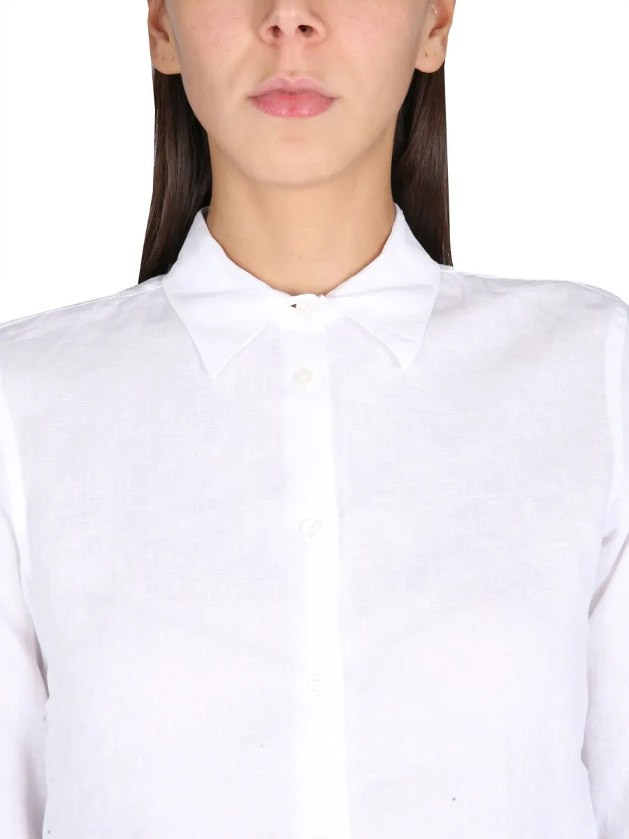 Aspesi Pointed-Collared Buttoned Shirt