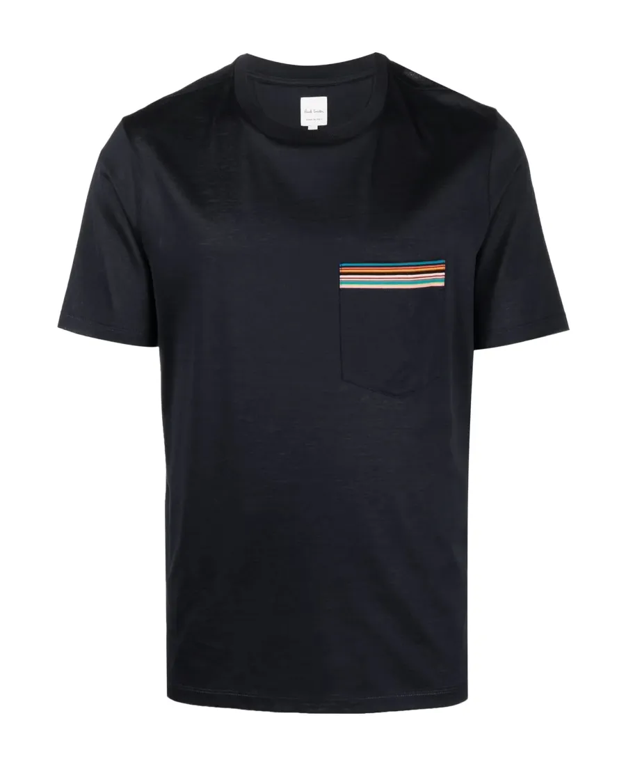 Paul Smith Stripe Detailed Crewneck T-Shirt