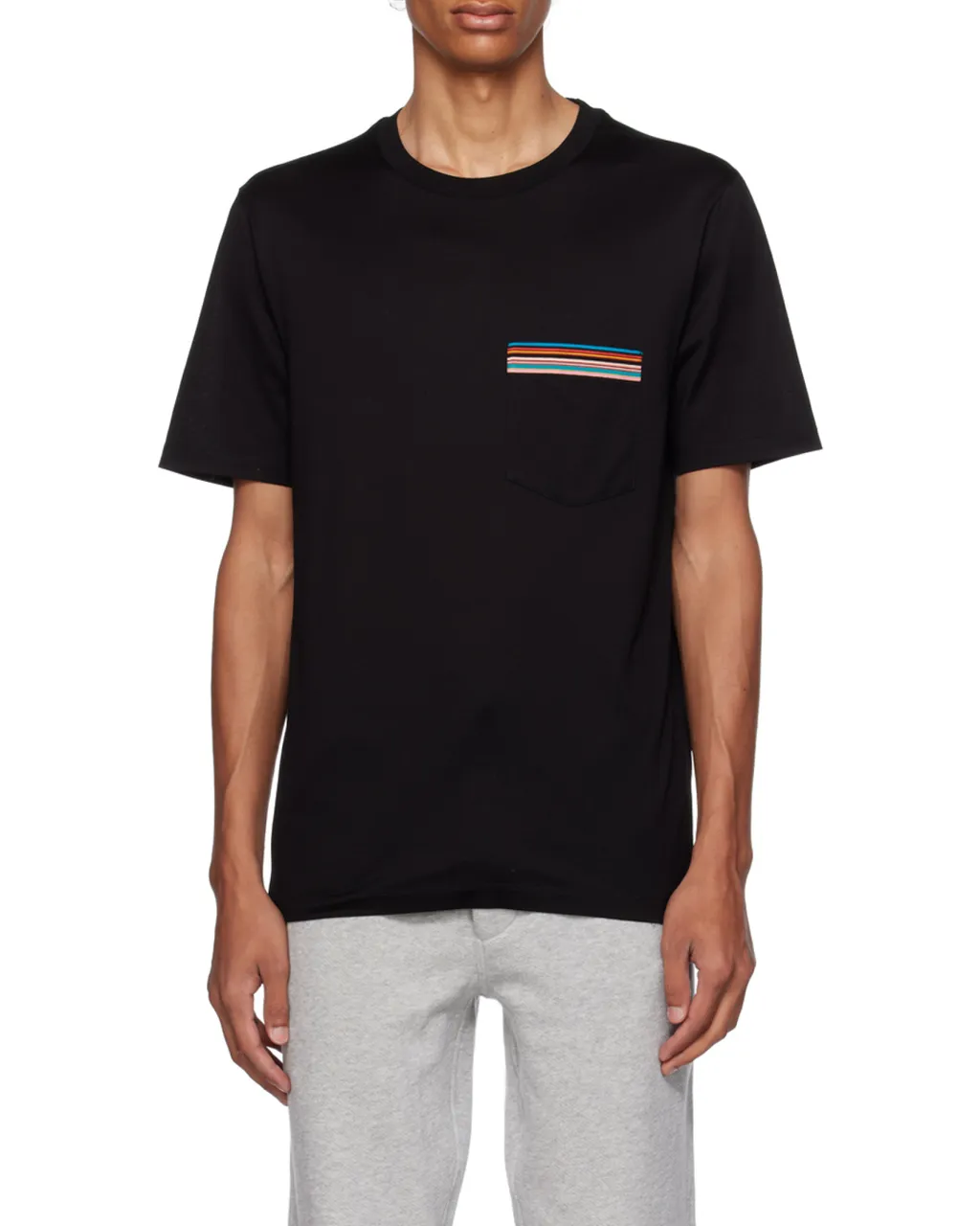 Paul Smith Stripe Detailed Crewneck T-Shirt