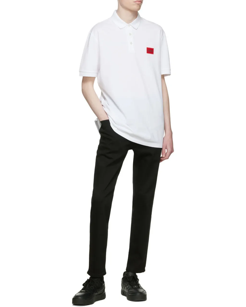 Hugo Boss Logo Patch Short-Sleeved Polo Shirt