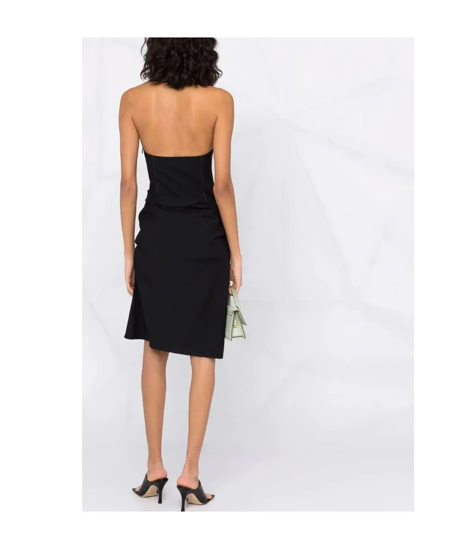 Asymmetric Halterneck Dress