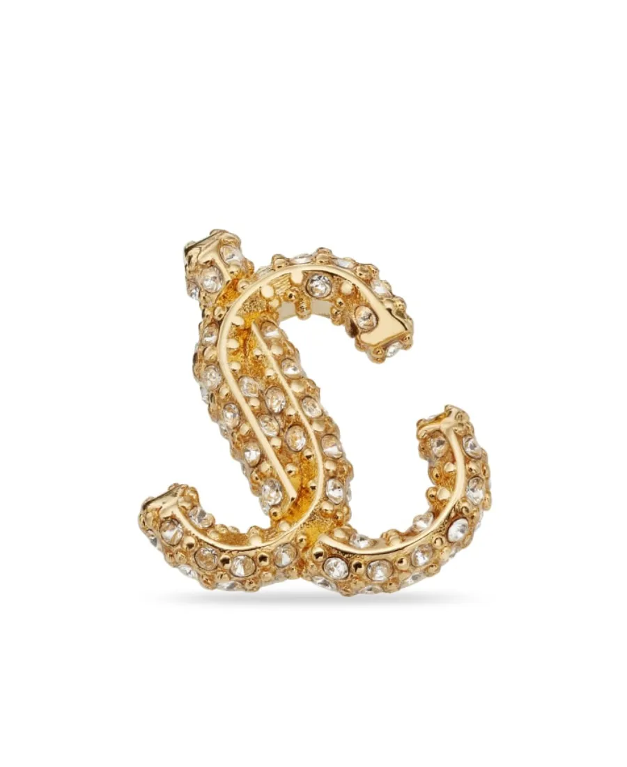 Jimmy Choo Logo Plaque Embellished Earrings