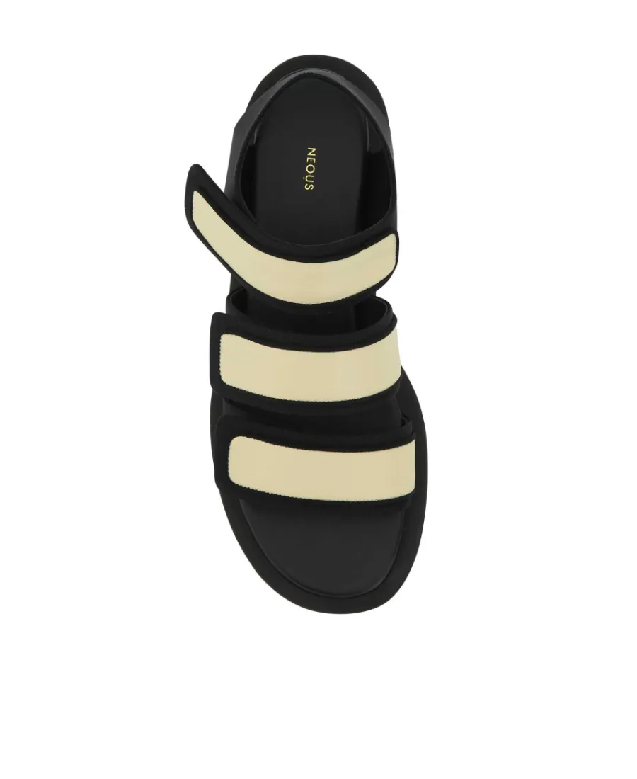 Neous Triple Strap Modern Sandals
