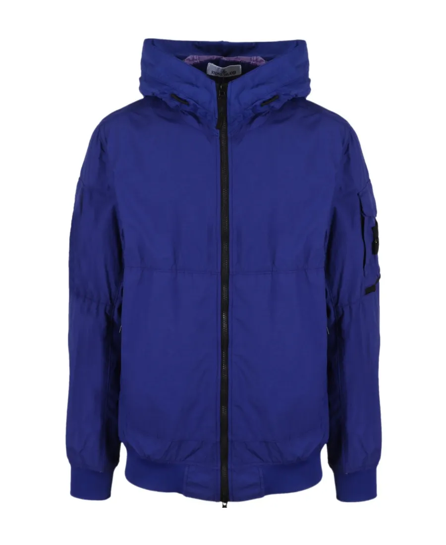Compass-Patch Zip-Front Lightweight Jacket