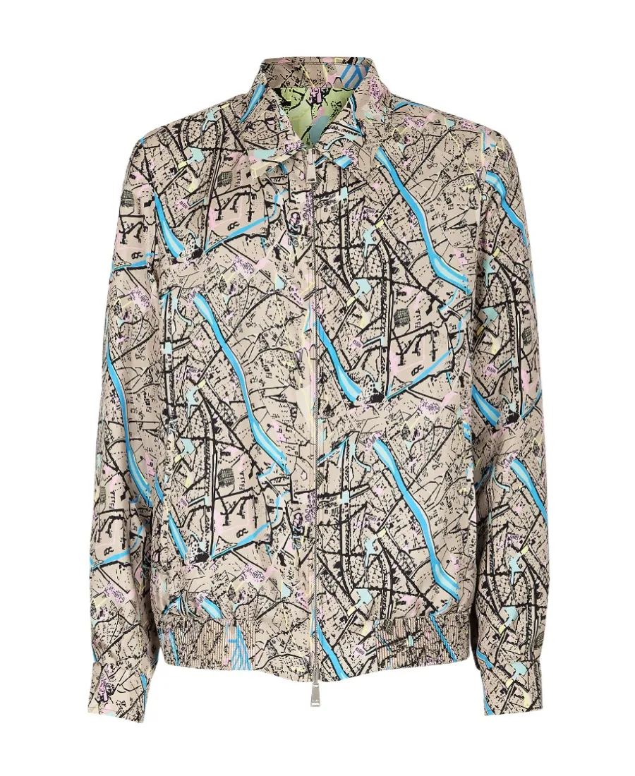 Fendi Map Reversible Long-Sleeved Shirt