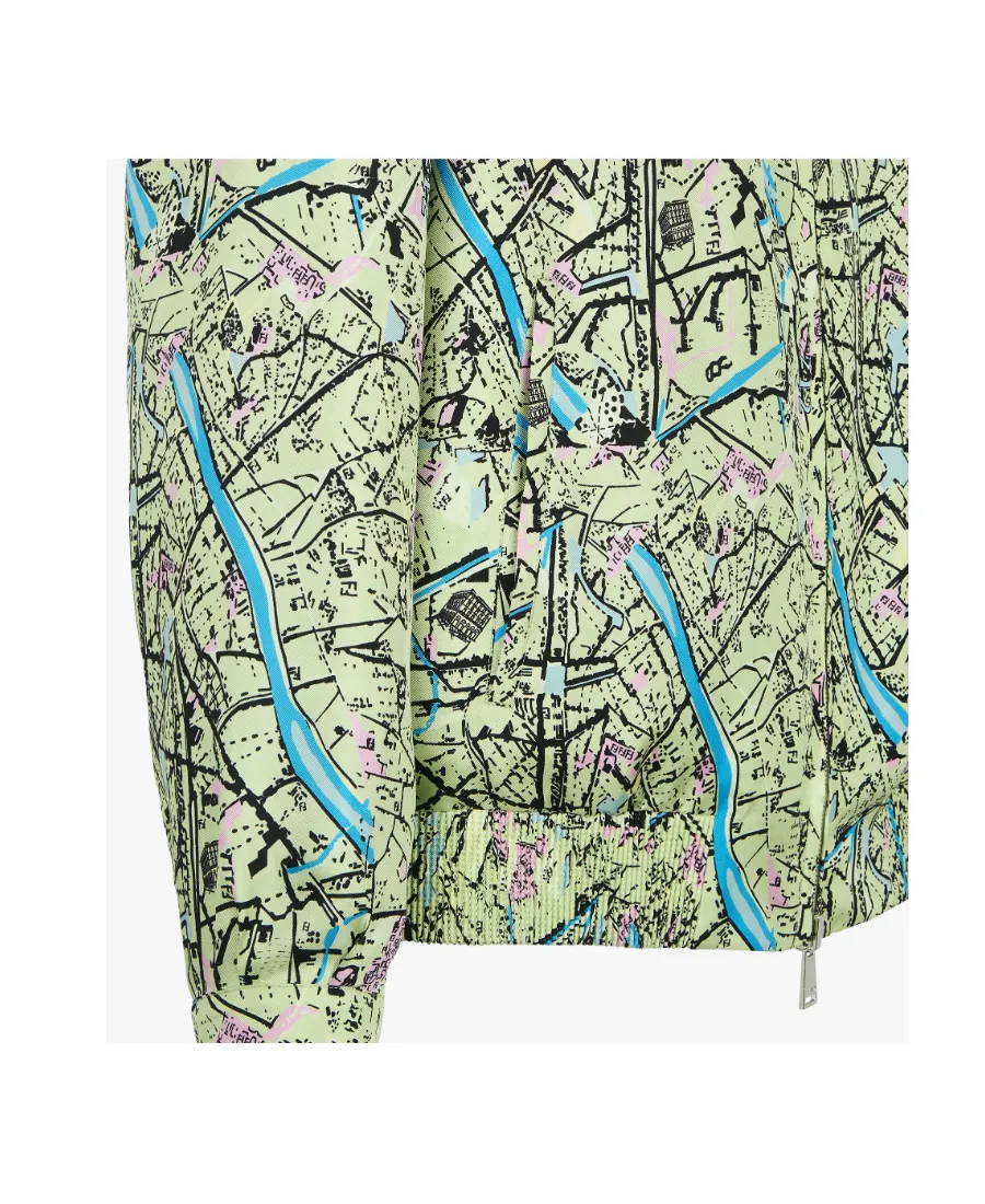 Fendi Map Reversible Long-Sleeved Shirt