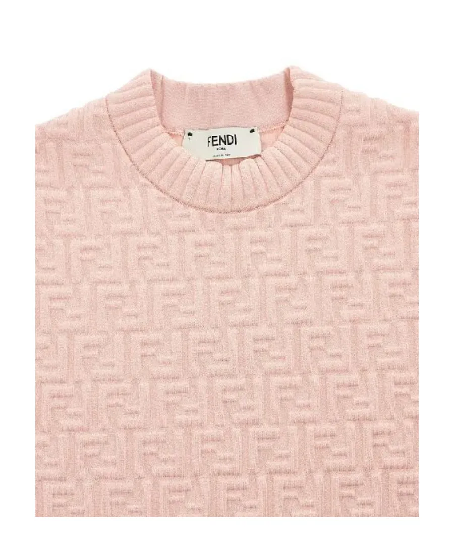 Fendi All-Over Ff Motif Embossed Pullover