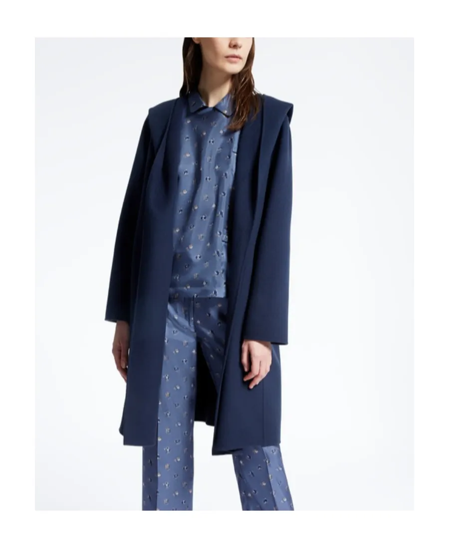 Long-Sleeved Lace-Up Coat
