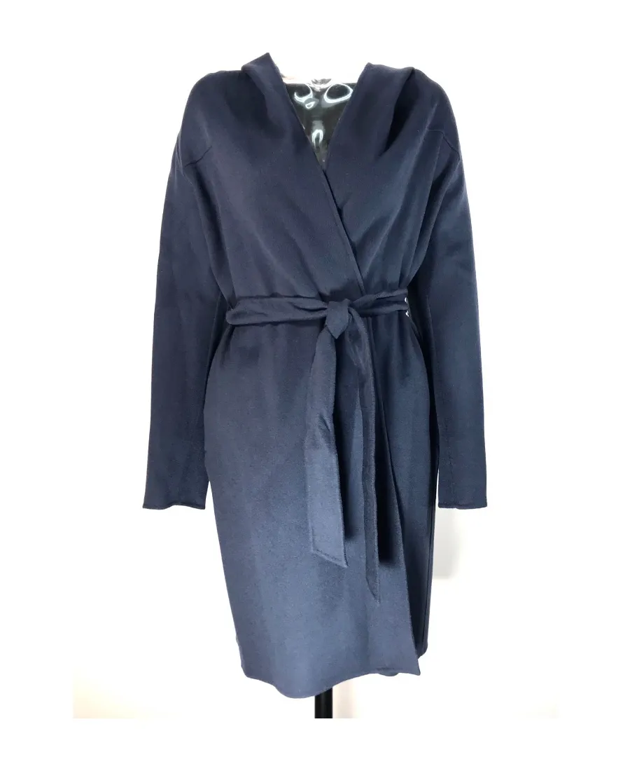 Long-Sleeved Lace-Up Coat